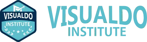 Visualdo Institute logo featuring the name 'Visualdo' with a creative and modern design, representing a leading creative and technology college in Kenya.